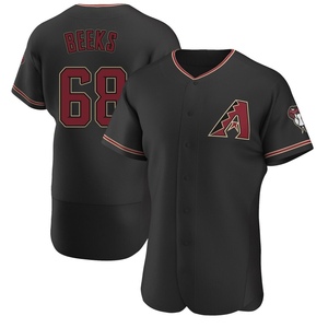 Men's Arizona Diamondbacks Jalen Beeks Authentic Black Alternate Jersey