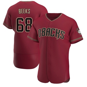 Men's Arizona Diamondbacks Jalen Beeks Authentic Crimson Alternate Jersey