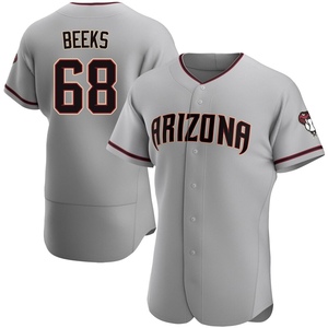 Men's Arizona Diamondbacks Jalen Beeks Authentic Gray Road Jersey