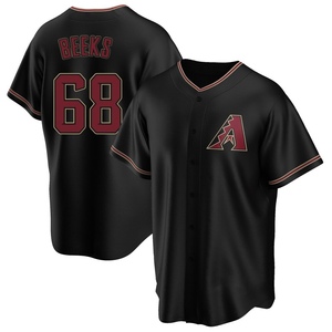Men's Arizona Diamondbacks Jalen Beeks Replica Black Alternate Jersey