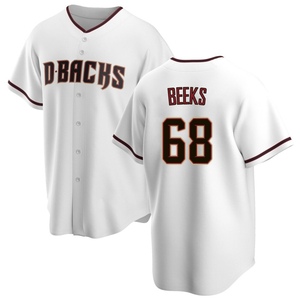 Men's Arizona Diamondbacks Jalen Beeks Replica White Home Jersey